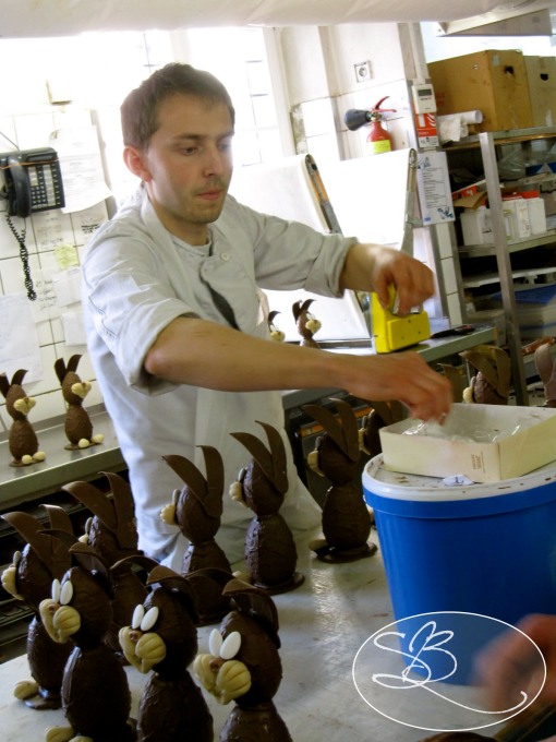 Christoph's Assistant Making Easter Bunnies