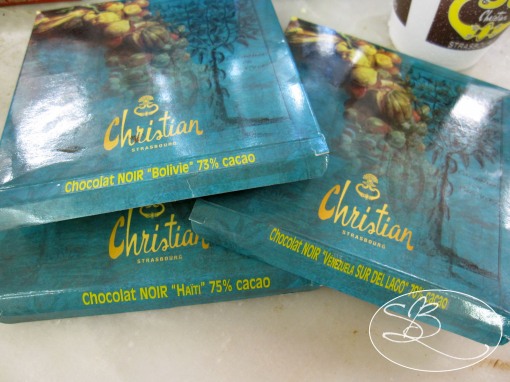 Chocolate bars from Venezuela, Haiti, and Bolivia